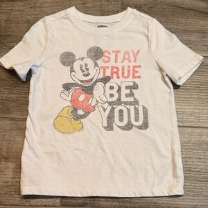 Disney Mickey Mouse Kids T-Shirt - White with Red, Yellow, and Black
